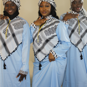 HADJA SKY BLUE DUBAI DRESS