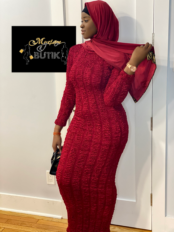 MYRY ESSENTIAL BODYCON-BURGUNDY - Image 2