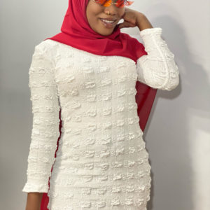 MIMS BODYCON-WHITE