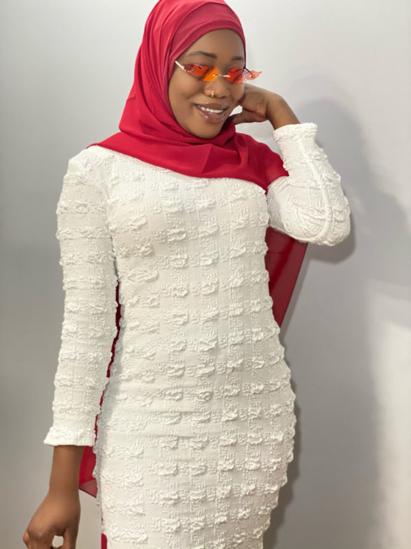 MIMS BODYCON-WHITE