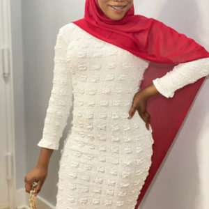 MIMS BODYCON-WHITE