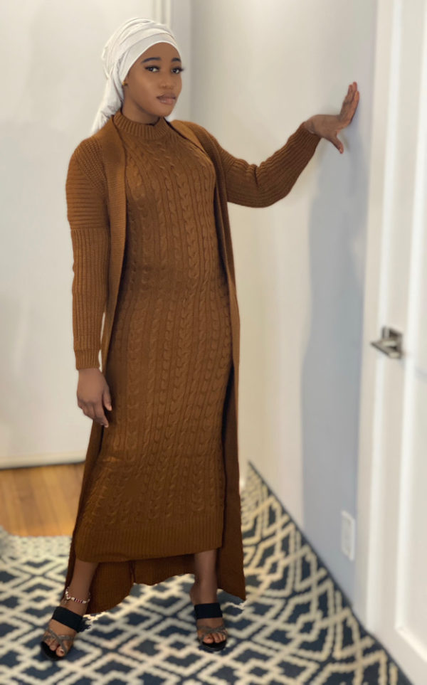 RAYNA SWEATER SET-BROWN