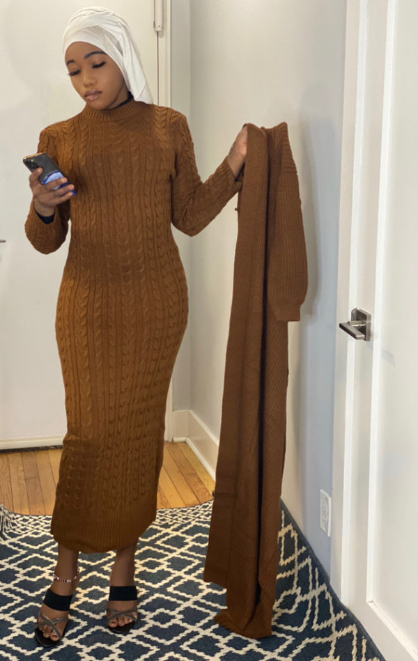RAYNA SWEATER SET-BROWN - Image 2