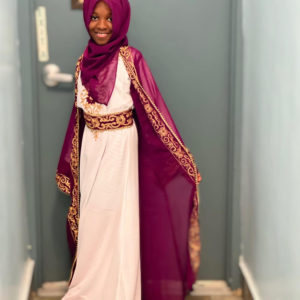 KID EMBROIDERED ABAYA