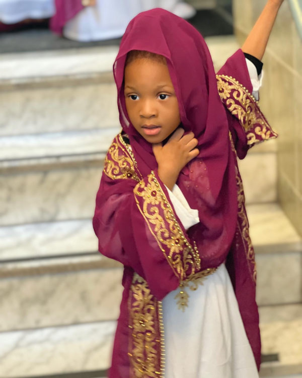 KID EMBROIDERED ABAYA