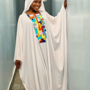 LAYLA BOUBOU CREPE-WHITE