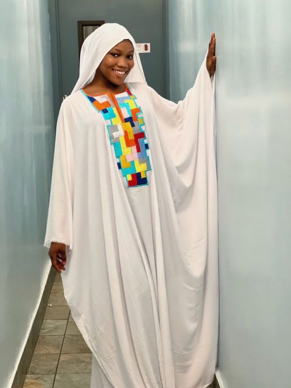 LAYLA BOUBOU CREPE-WHITE - Image 2