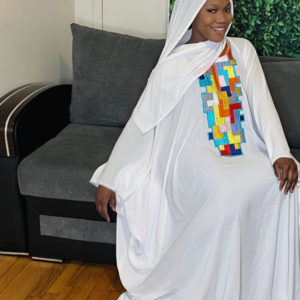 LAYLA BOUBOU CREPE-WHITE