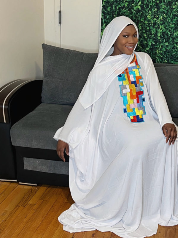 LAYLA BOUBOU CREPE-WHITE