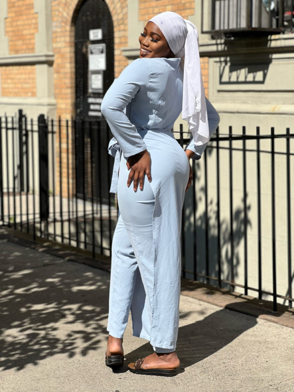 COVER ME UP JUMPSUIT-BABY BLUE - Image 2