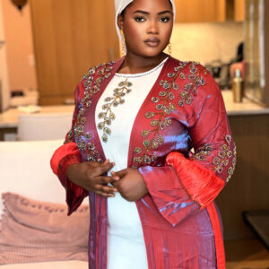 ANNIE DIAMOND ORANGE ABAYA