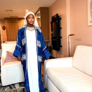 ADELINE 2 PIECES DIAMOND ABAYA