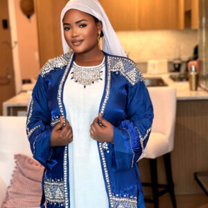 ADELINE 2 PIECES DIAMOND ABAYA