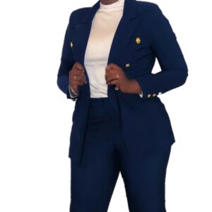 AMIZO NAVY SLIM PANT SUIT