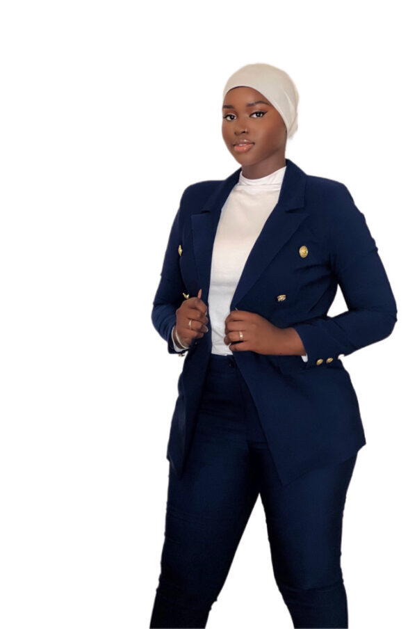 AMIZO NAVY SLIM PANT SUIT - Image 4