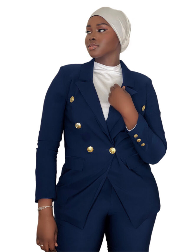 AMIZO NAVY SLIM PANT SUIT - Image 3