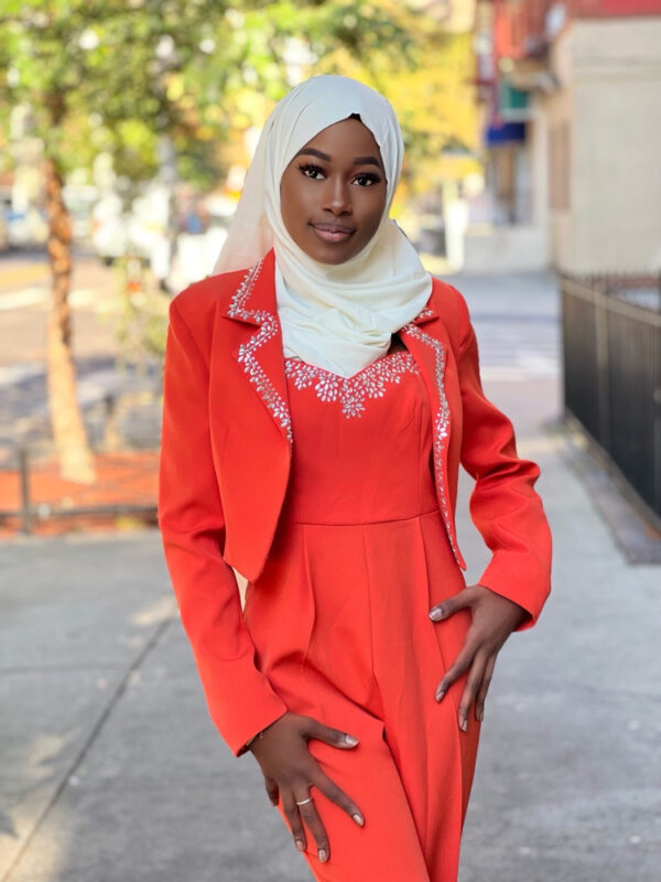 CLARISSE JUMPSUIT & BLAZER ORANGE - Image 3
