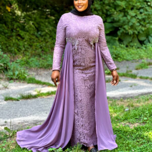 MADINA LACE EVENING DRESS