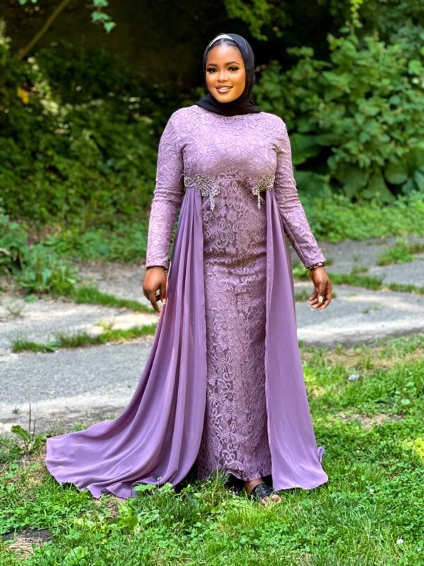 MADINA LACE EVENING DRESS