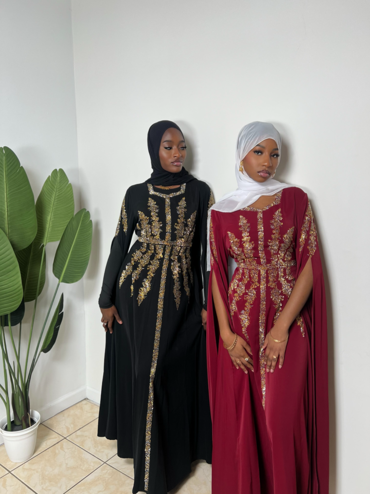 Lina Snatched Maxi Dress, Elegant Split Sleeves