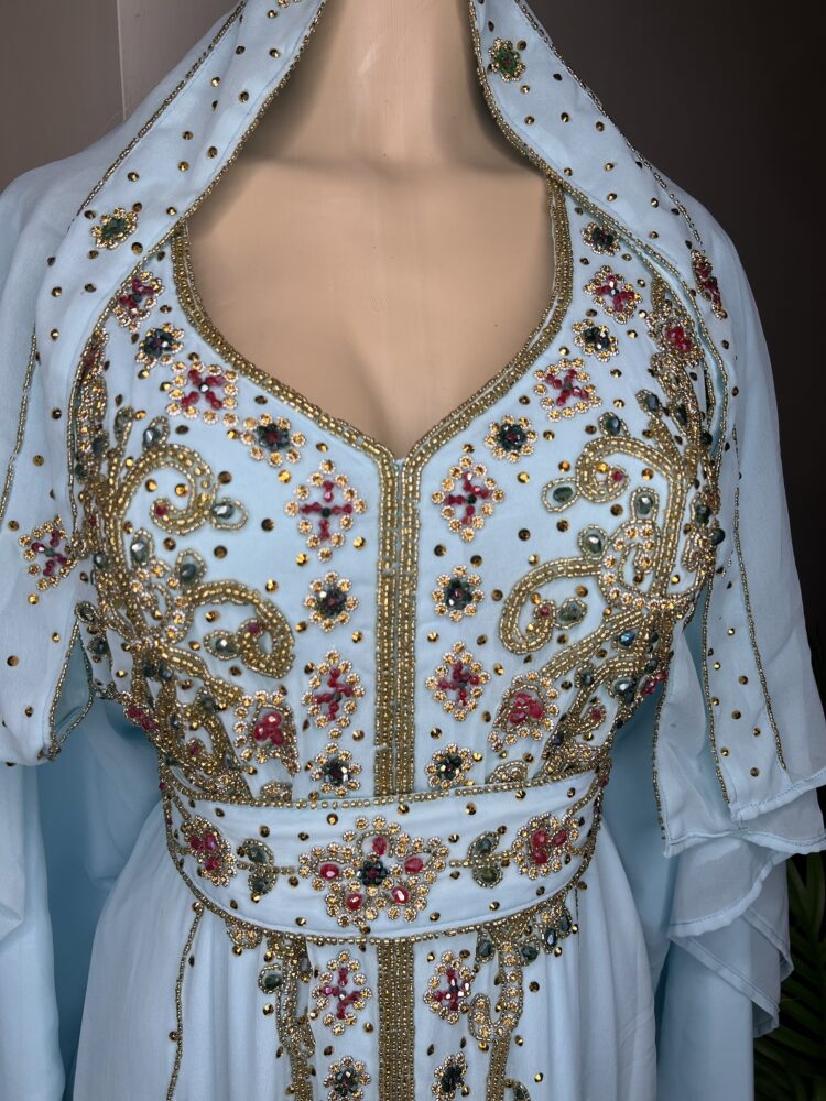 Kaftan Jolie Bleue Ciel